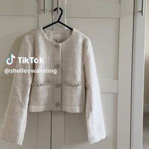 NWT H&M Bead-detail Jacket